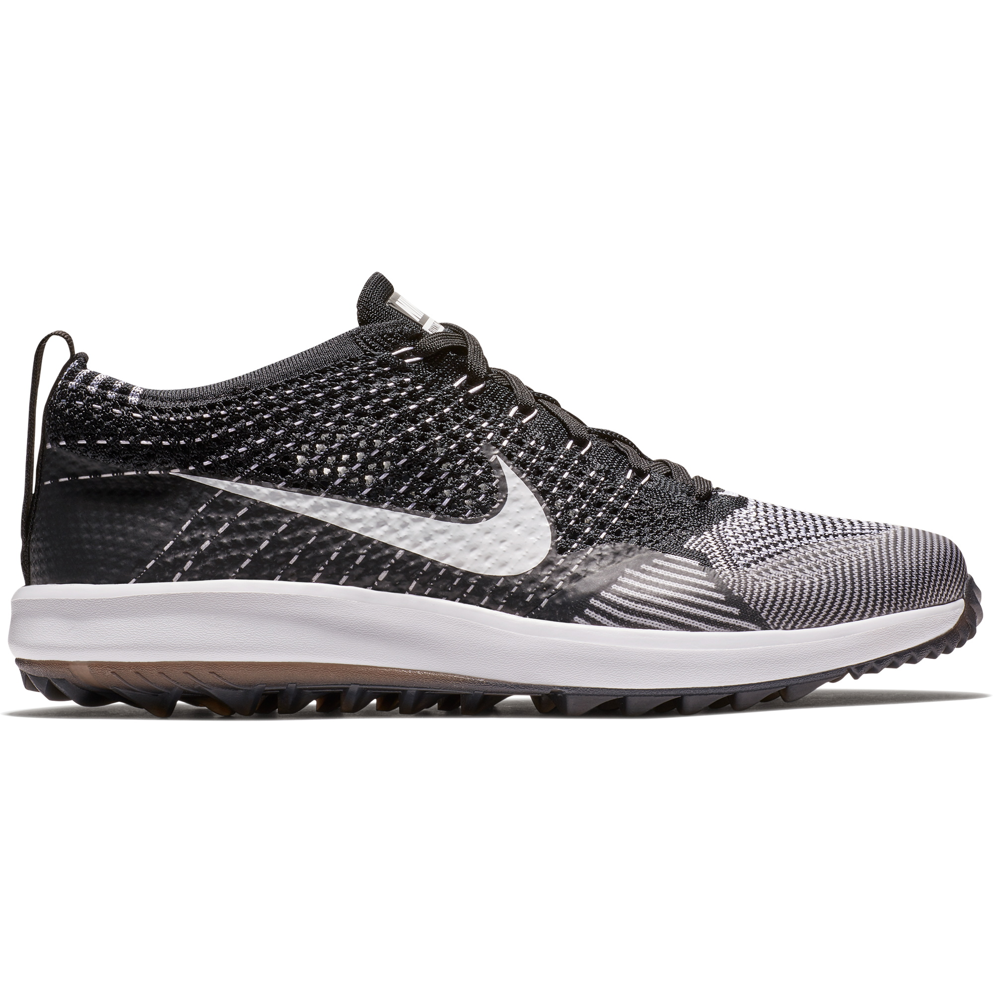 Men s Flyknit Racer G Spikeless Golf Shoe Black White